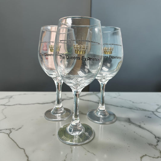 Queen's  Experience Wine Glass by Lady Lynn's Designs