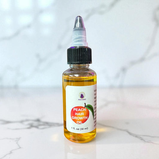 NEW-Peach Hair Growth Oil Available in 1 and 4 oz